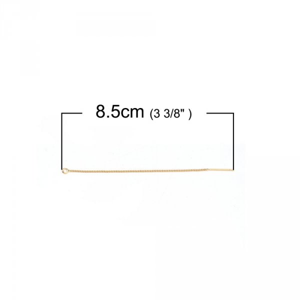 Ohrringhalter Nr. 27 Goldbeschichtete Kette