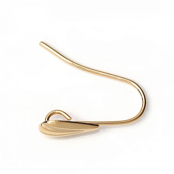 Ohrringhalter Nr. 28 Haken Muschel Gold plattiert