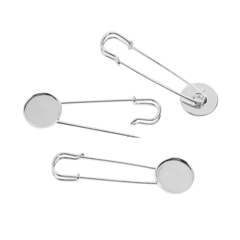 Stifthalter Nadel Cabochon rund 20 mm x 5 Stück