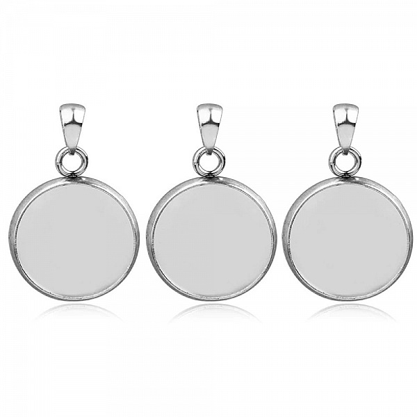 Cabochon-Halter 25 mm Edelstahl Nr. 04