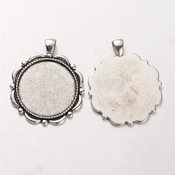 Support cabochon de 30 mm argent, pendentifs cabochon 37 AS