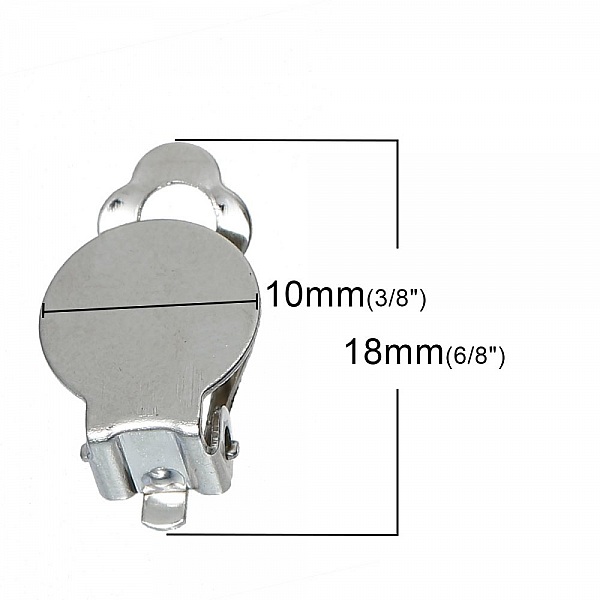 Halterungen Ohrringe Clips Plateau Nr. 04 x 15 Paar