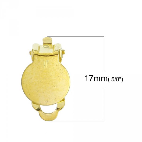 Halterungen Ohrringe Clips Plateau Nr. 04 x 15 Paar