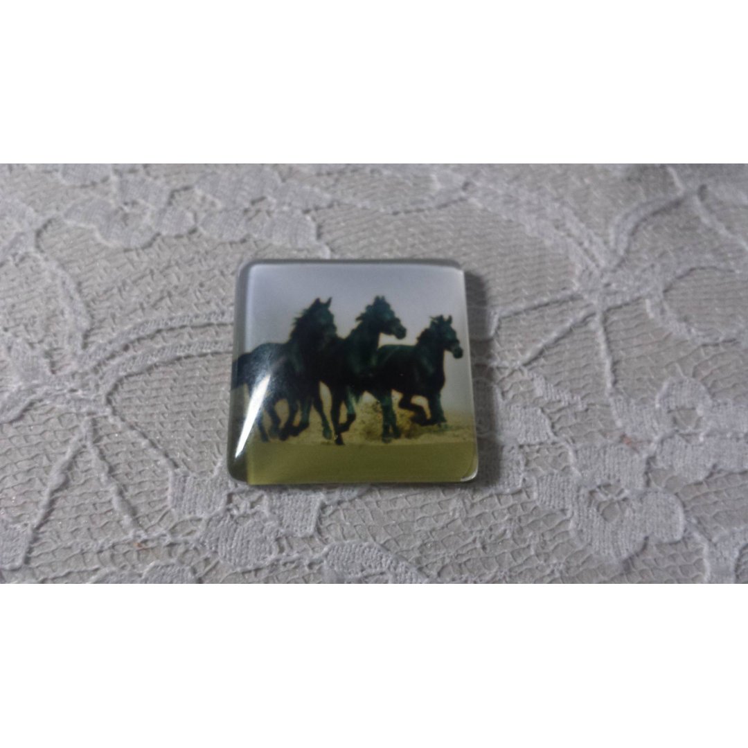 quadratischer Glas-Cabochon 30mm 017 