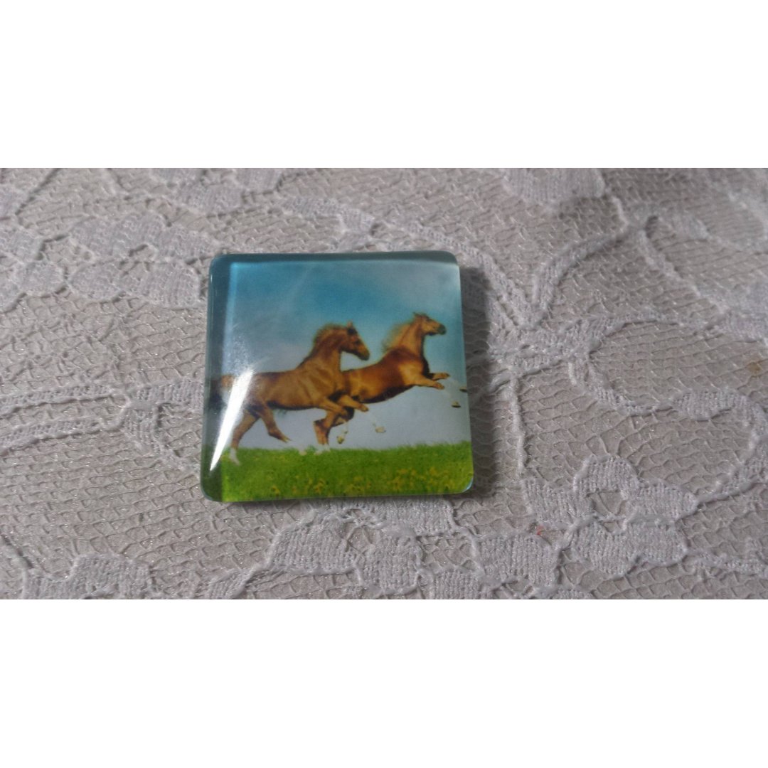 quadratischer Glas-Cabochon 30mm 014 