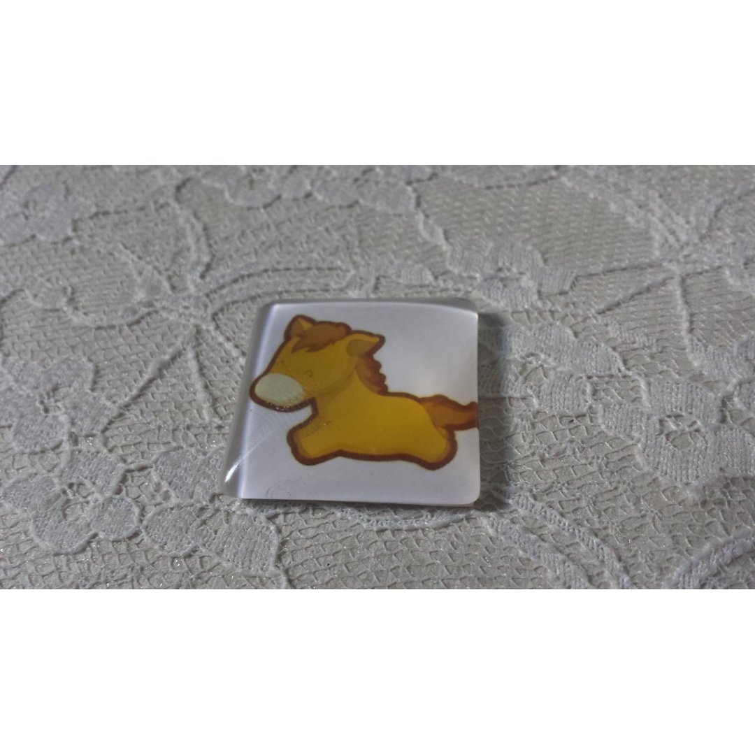 quadratischer Glas-Cabochon 30mm 013 