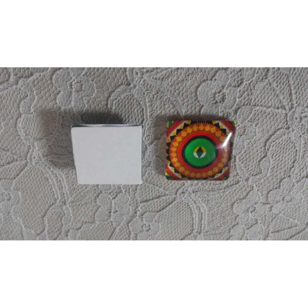 quadratischer Glas-Cabochon 25mm 022 