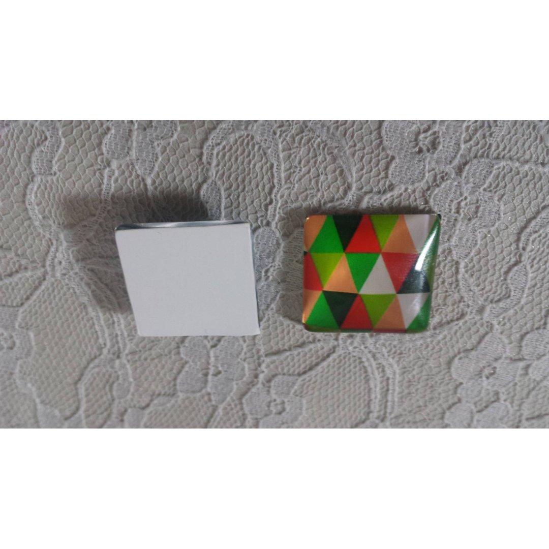 quadratischer Glas-Cabochon 25mm 018 