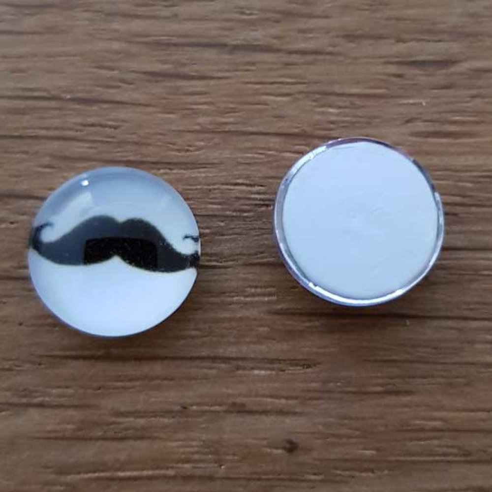 cabochon rond en verre 10mm divers 018