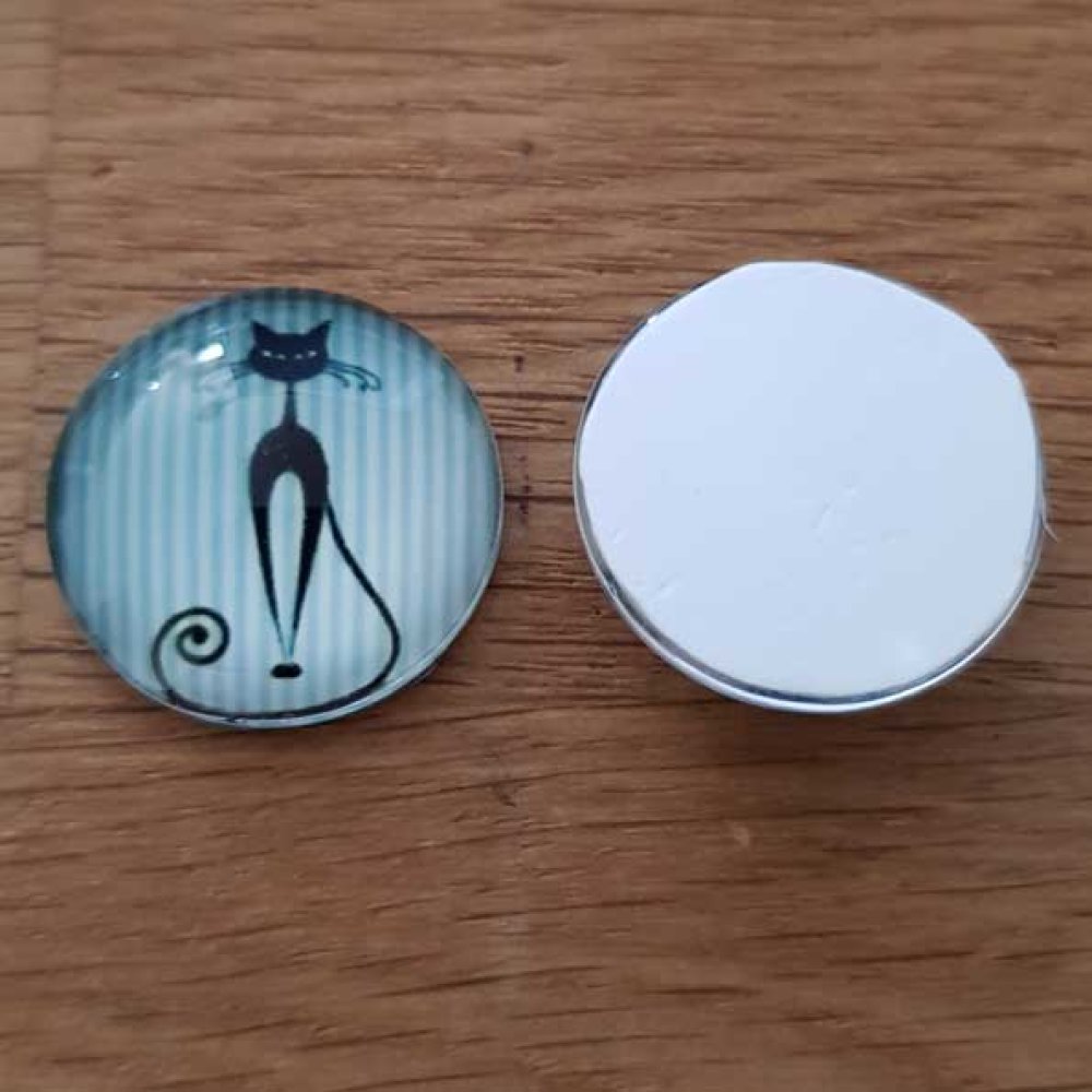 cabochon rond en verre 20mm divers 007