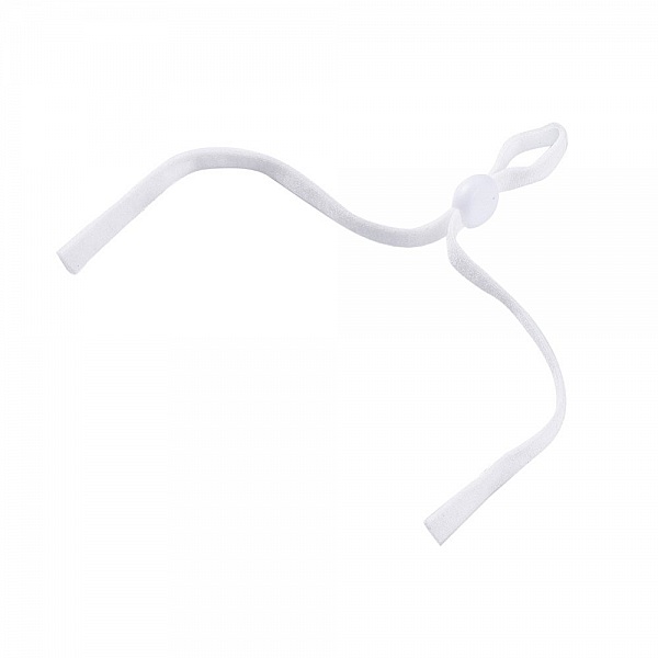 Kit 20 Elastische B&auml;nder wei&szlig;e Schnur mit verstellbarer Schnalle Befestigung f&uuml;r Masken...