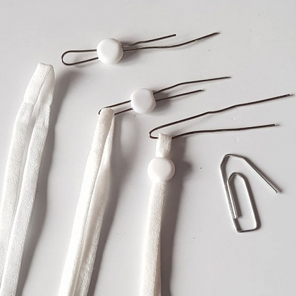 Kit 20 Elastische B&auml;nder wei&szlig;e Schnur mit verstellbarer Schnalle Befestigung f&uuml;r Masken...