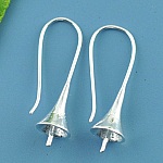 Halter Ohrring für Kugel zum Garnieren x 10 Paare