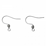 Halter Ohrring Haken Edelstahl Nr. 01 X 1 Paar