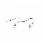 Halter Ohrring Haken Edelstahl Nr. 01-02 X 1 Paar