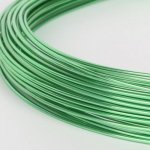 Aluminiumdraht 1 mm Light Green Rolle 10 m.