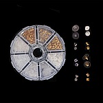 Set mit 400 gemischten N°02 Ohrstöpseln (200 Paare) für Ohrringe.