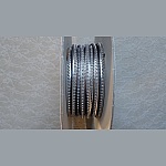 Leder Spiegel Silber von 06 mm Swarovski Strass pro 20 cm