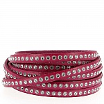 Leder Fuchsia von 06 mm Swarovski-Strass pro 20 cm