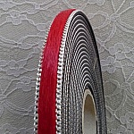 Flaches rotes Kalbsleder 10 mm pro 20 cm Haut und Kette
