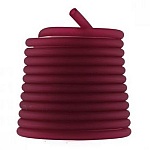 1 Meter Pvc-Hohlfaserschnur 6,5 mm Fushia Dunkel