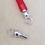 Silberner Verschluß für Pvc-Hohlschnur 5 mm