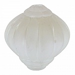 Perle Lucite Form Lampion Gestreifter Kristall