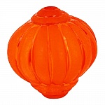 Perle Lucite Form Lampion Gestreift Orange