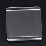 Cabochon Carré 25 x 25 mm aus Glas Transparenter Ziegel Nr. 29