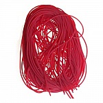 1 Meter 1,5 mm PVC-Faden Rot.