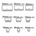 20 Krallenverschlüsse 30 x 8 mm Silber