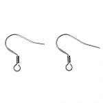 Halter Ohrring Haken Edelstahl Nr. 05 x 1 Paar