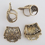 2 Schalschlaufen Nr. 58 Vergoldet