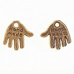 Hand Charm 'MADE HAND' Nr. 01 Bronze