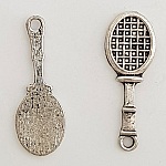 Sport Sport Tennisschläger Charm Nr. 01 Silber