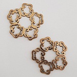 Blume Metall Charm Nr. 022