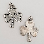 Blume Metall Charm Nr. 049 Silber