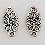 Blume Metall Charm Nr. 067 Silber
