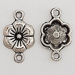 Blume Metall Charm Nr. 068 Silber