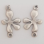 Blume Metall Charm Nr. 076 Silber