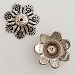CCB Blume Charm Nr. 003 Silber
