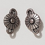 Blume Metall Charm Nr. 093 Silber