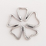 Blume Metall Charm Nr. 095 Silber