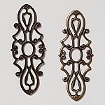 Fleur Métal Charm N°105 Estampe Bronze