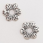 Metall Blumen Charm Nr. 113 Silber