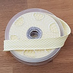 Bias Vichykaro gelb Volltextil 1 Meter Hals 09