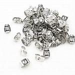 10 Drücker Ohrringe Silber Antik