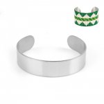 Armband Manschette 15 mm aus Edelstahl Nr. 04