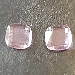 Charm Anhänger aus facettiertem Glas Quadrat N°02-01