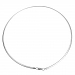 Halskette Nr. 10 aus Edelstahl rechteckige Masche 45 cm